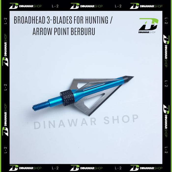 Gambar Broadhead 3-Blades for Hunting / Arrow Point Berburu - Biru dari Dinawar Shop undefined Tokopedia