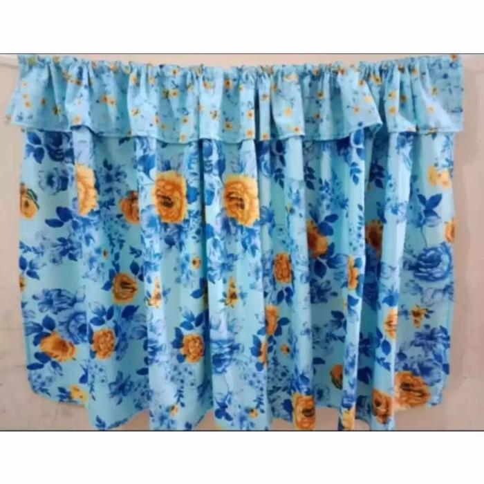 Gambar Hordeng Kolong Dapur Shaby Ukuran 65X95cm / Gorden Wastafel - Biru Besar dari Toro Fams House undefined Tokopedia