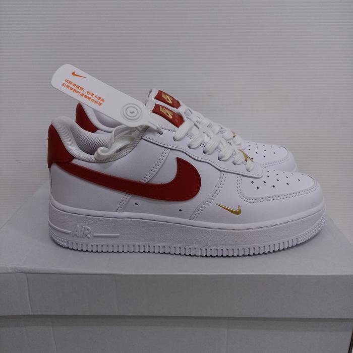 Jual nike air force essential white gym red 39 Jakarta Utara