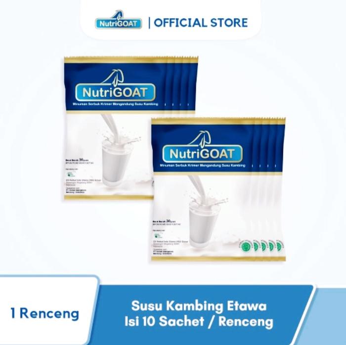 Gambar NutriGoat 1 Renceng Isi 10 Sachet/ Susu Kambing Etawa 30gr dari asterstore7 undefined Tokopedia