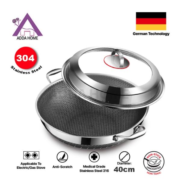 Gambar PREMIUM Wajan Wok Pan Stainless 304 Anti Gores Anti Lengket - E dari Vintage Story undefined Tokopedia