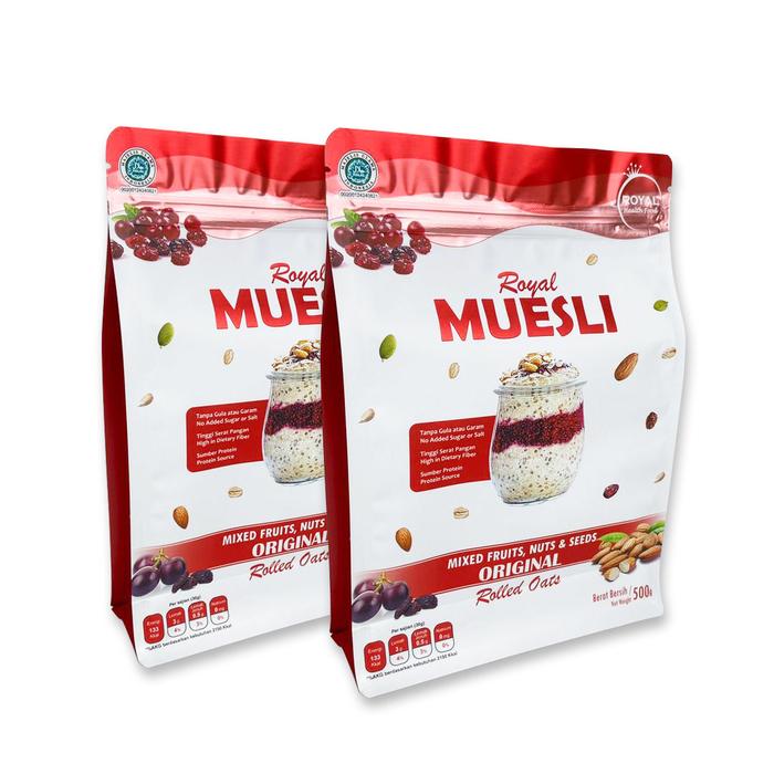 Gambar Royal Muesli 500 Gr (Buy 1 Get 1) - ORIGINAL dari RoyalHealthFood undefined Tokopedia