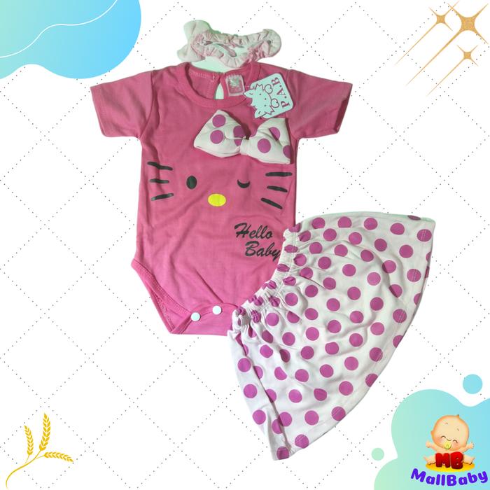 Gambar Baju Bayi Perempuan 0-9 Bulan Setelan Jumper Rok Bayi HK - HK PInk Tua dari Mall-Baby undefined Tokopedia