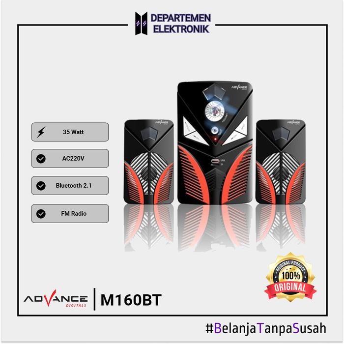 Gambar Speaker bluetooth Advance M 160BT dari Departemen Elektronik undefined Tokopedia