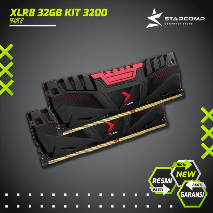 Gambar PNY XLR8 DDR4 32GB KIT 3200 MHz PC4 25600 MEMORY RAM PC KOMPUTER dari Starcomp Origin undefined Tokopedia