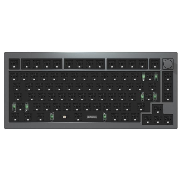 Gambar Keychron Q1 Knob Version BAREBONE QMK 75% Custom Mechanical Keyboard - Space Grey dari Keychron Indonesia undefined Tokopedia