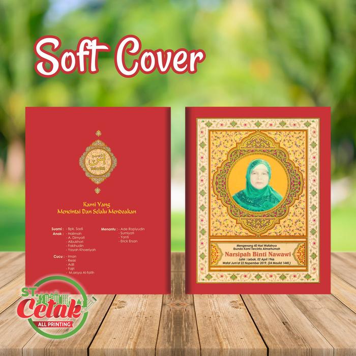 Gambar Buku Yasin Bunga - HITAM, Cover + isi 128 Halaman - Arabic Merah dari Stasiun Cetak undefined Tokopedia