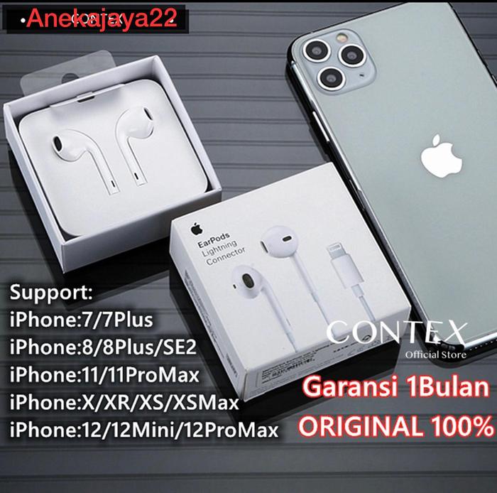 Headset iPhone EARPHONES ORIGINAL100% HEADS di  Tokopedia