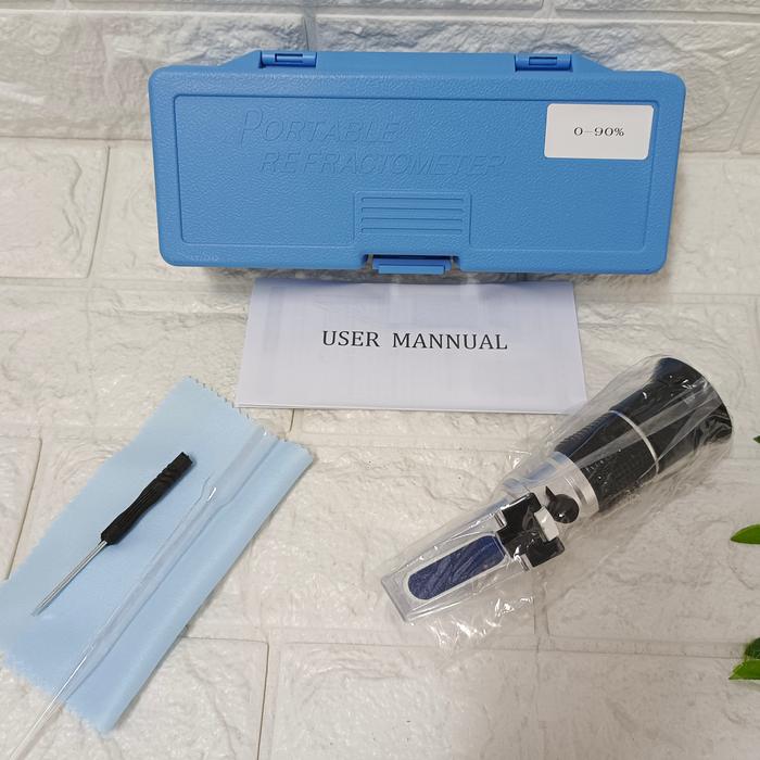 Gambar Refractometer Brix With ATC Alat Ukur Kadar Gula Makanan Minuman - BRIX 0-90% dari Digital Solution Jakarta undefined Tokopedia