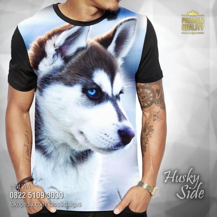 Gambar Kaos HUSKY DOG | Kaos ANJING HUSKY | Kaos 3D Siberian Husky - HUSKY SIDE, M dari kaos3dbagus undefined Tokopedia
