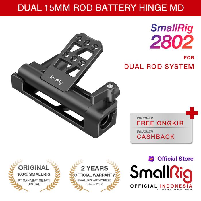 Promo SmallRig Lightweight and Portable Dual 15mm Rod Battery Hinge MD ...