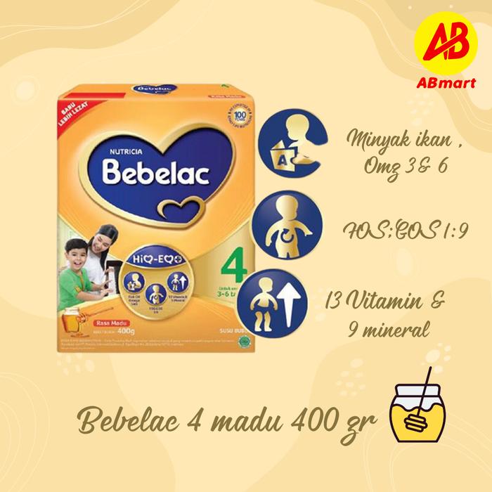 Gambar Bebelac 4 Madu 400 GR / Susu Pertumbuhan Anak bubuk dari Asia Best Baby Shop_NEW undefined Tokopedia