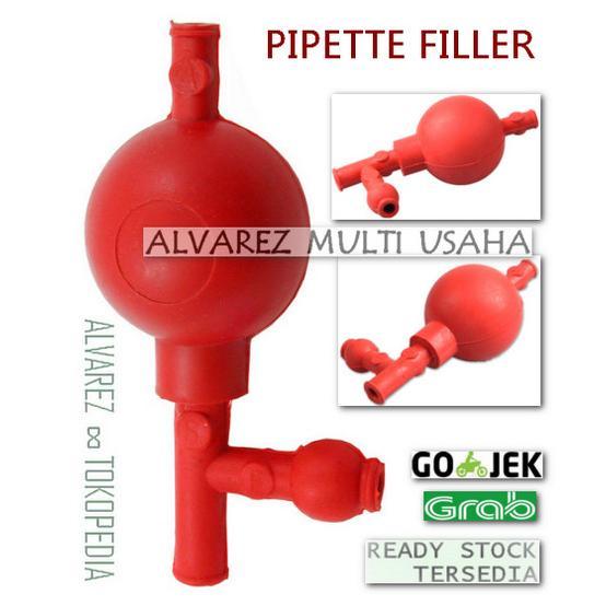 Gambar Pipet Filler - Bulb Karet Bola Hisap - Rubber Pipette Filler dari bilalr undefined Tokopedia