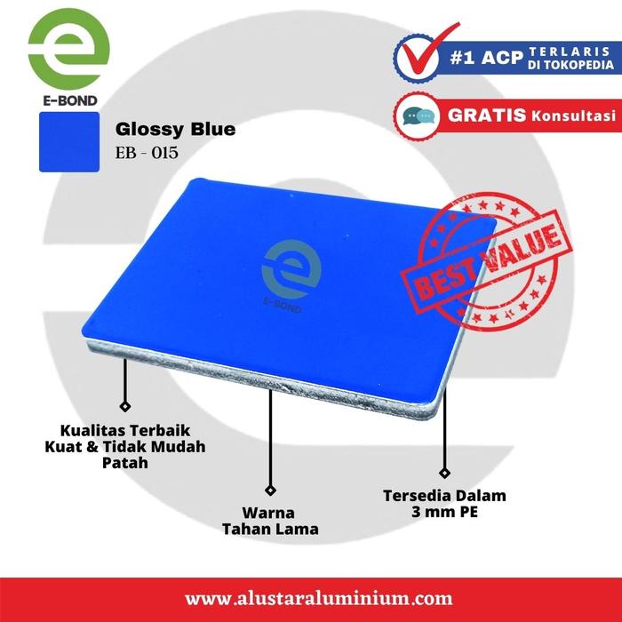 Gambar EBOND ACP - Alumunium Composite Panel 3mm 3 mm - Glossy Blue dari Andalan Cipta Persada undefined Tokopedia