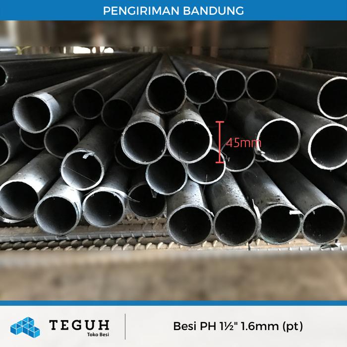Gambar Besi pipa hitam 1½" 1.6mm (pt) dari Teguh tokobesi undefined Tokopedia