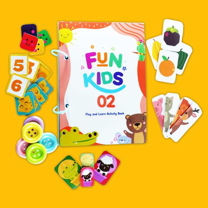 Gambar FUNKIDS 2 | Busy Book | Mainan Edukasi Anak TK SD Wipe and Clean dari ZIVANA KIDS undefined Tokopedia