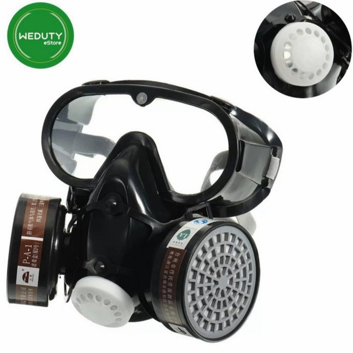 Gambar SAFETY MASK GAS KIMIA / MASKER RESPIRATOR K3 CHEMICAL GAS FULL FACE - Fullface SF05 dari WEDUTY eStore undefined Tokopedia