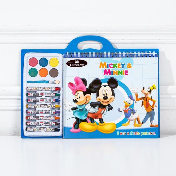 Gambar Crayon Buku Gambar Set Anak Alat Lukis Alat Mewarnai Art Set Cat Air - MICKEY MOUSE dari Roux undefined Tokopedia
