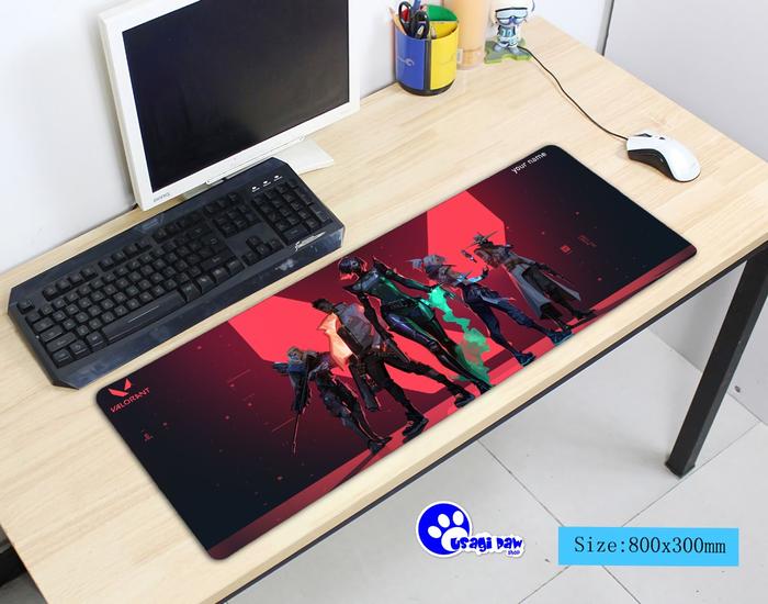 Gambar Custom Gaming Mousepad Matt Anti-Slip High Resolution Valorant Edition - Valorant 2 dari Usagi Paw undefined Tokopedia