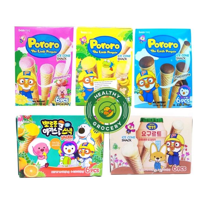 Gambar Pororo The Little Penguin Ice Cone Snack Chocolate Flavor 54gr - Coklat dari Healthy Grocery undefined Tokopedia