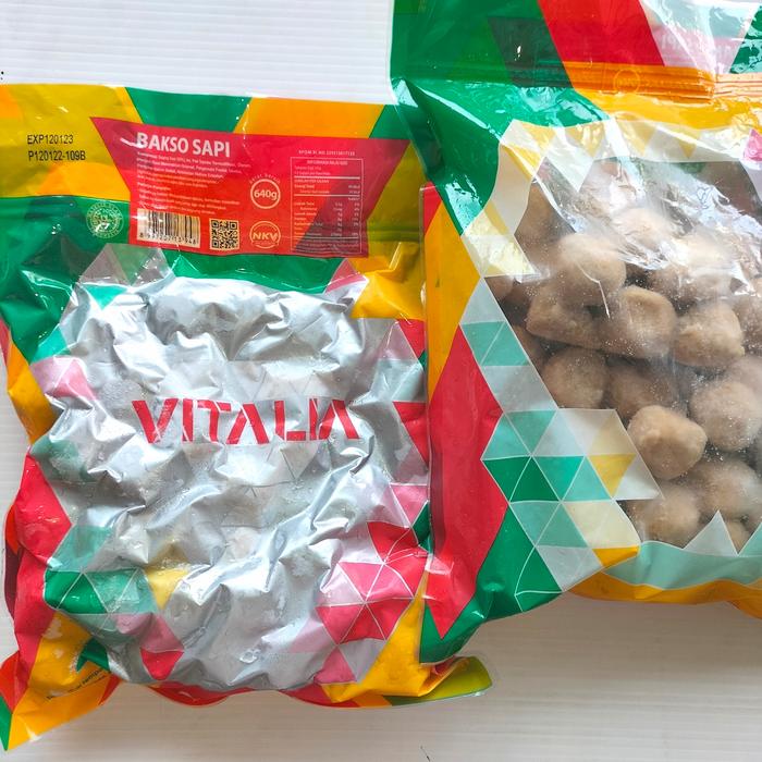 Gambar vitalia bakso sapi 640gr dari KRAJAN frozen food undefined Tokopedia