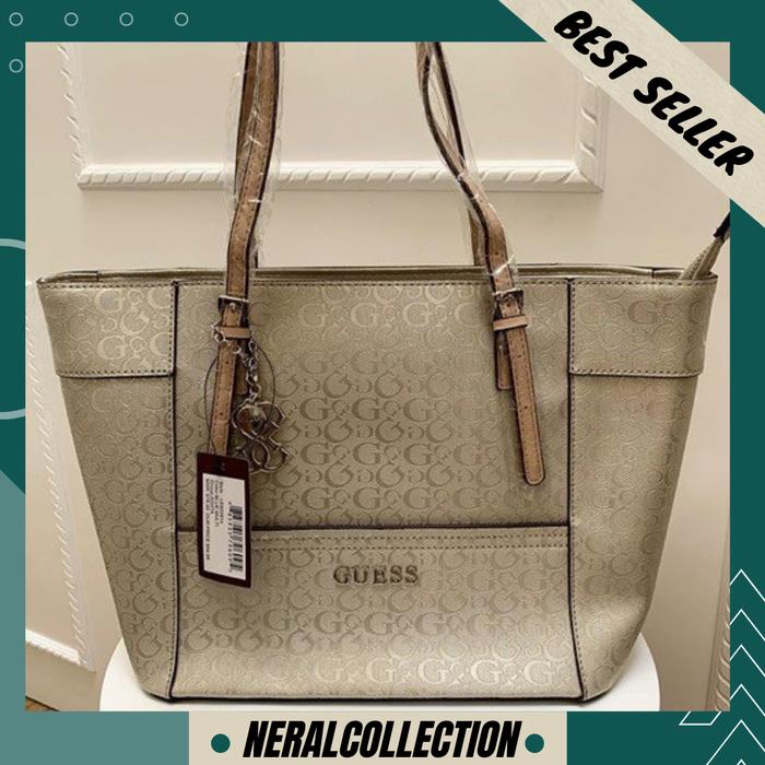 Jual TAS TOTE BAG GUESS WANITA DELANEY HOLO ORIGINAL IMPORT
