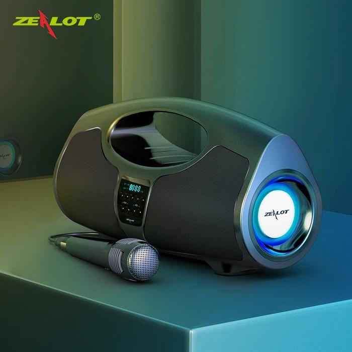 Gambar Zealot Portable Bluetooth Speaker Powerful Boombox 40W - P1 - Black dari Anekacomputindo undefined Tokopedia