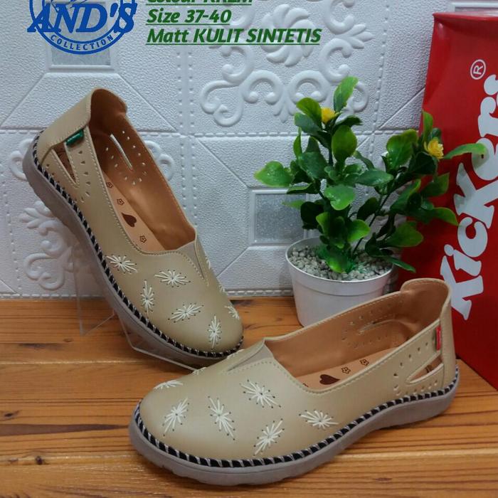 Gambar [HARGA PROMO] Sepatu Flatshoes Wanita Kickers JR10 ORIGINAL - krem, 37 dari Syirrel Online Shop undefined Tokopedia