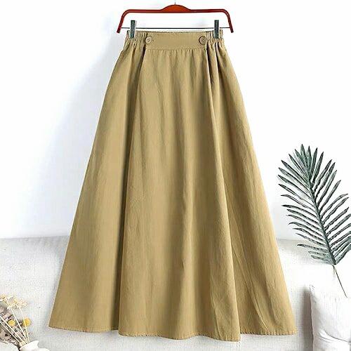 Gambar Bawahan Rok Panjang Wanita Natasha Long Skirt Korean Style Terbaru - Mocca dari kaywa olshop undefined Tokopedia