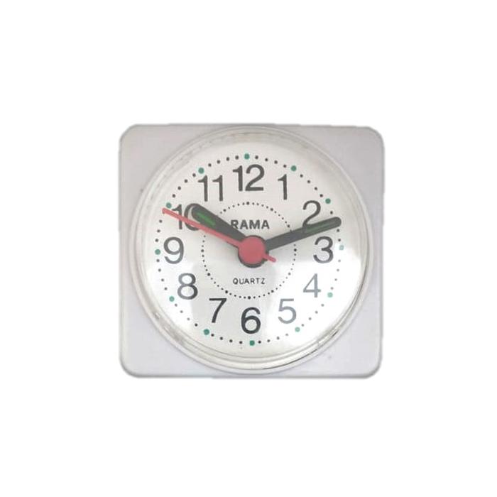 Gambar Jam Meja Mini Minimalis Desk Clock Table Clock Jam Mobil Free Baterai - Putih dari Time Time_NEW undefined Tokopedia