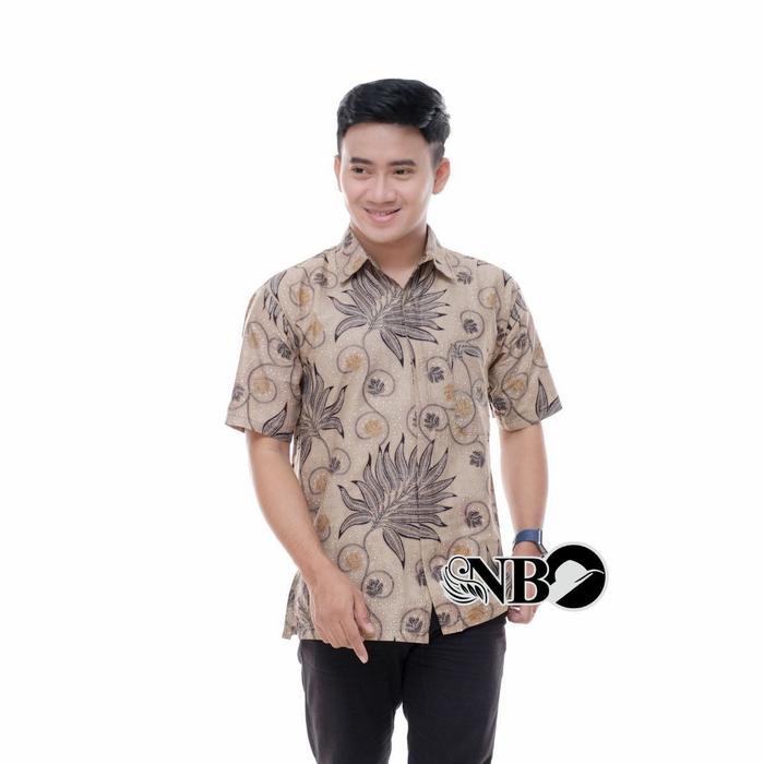 Gambar Batik couple aura couple batik pria wanita batik kerja terbaru kode 01 - Kemeja Alam, L dari Halong Jaya Batik undefined Tokopedia
