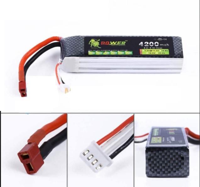 Gambar Batere Baterai Battery lipo 11.1V 3S 4200MAH 30C Pesawat drone Car - Merah dari My Aladin undefined Tokopedia