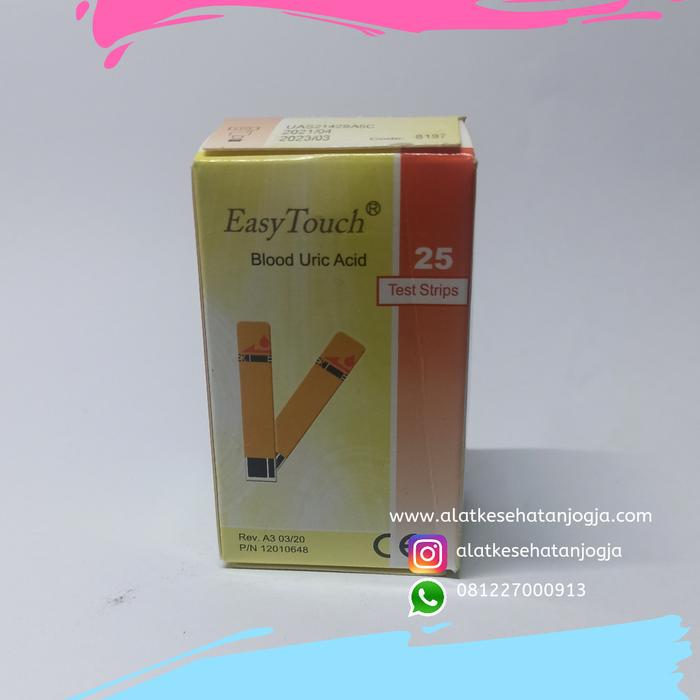 Gambar strip easy touch asam urat dari Alatkesehatanjogja undefined Tokopedia