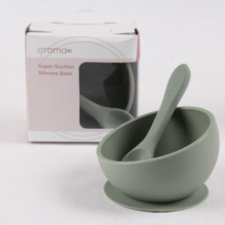 Gambar Kottonville - Set Alat Makan Bayi Otama Baby Feeding Bowl With Spoon - Sage dari KottonvillexTinyTrend undefined Tokopedia