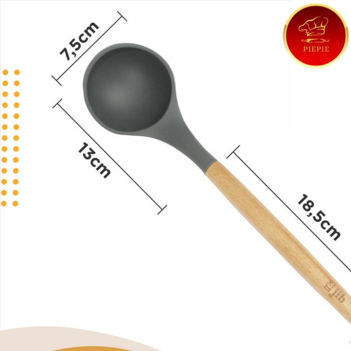 Gambar Silicone Utensil / Spatula Silicon / Alat Masak Bahan Silikon - Soup Ladle dari piepiebakewareofficial undefined Tokopedia