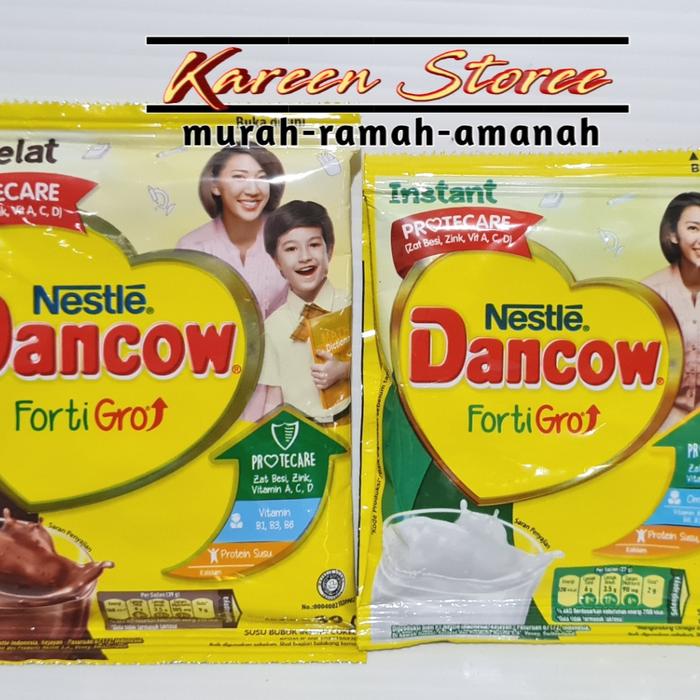 Gambar susu dancow sachet - putih dari Kareen Storee undefined Tokopedia