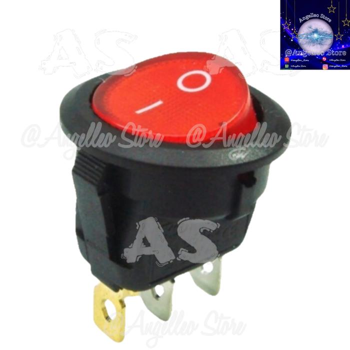 Jual Switch On/Off~Saklar On/Off~Bulat~Lampu~Besar~3pin/kaki 3 Baru ...