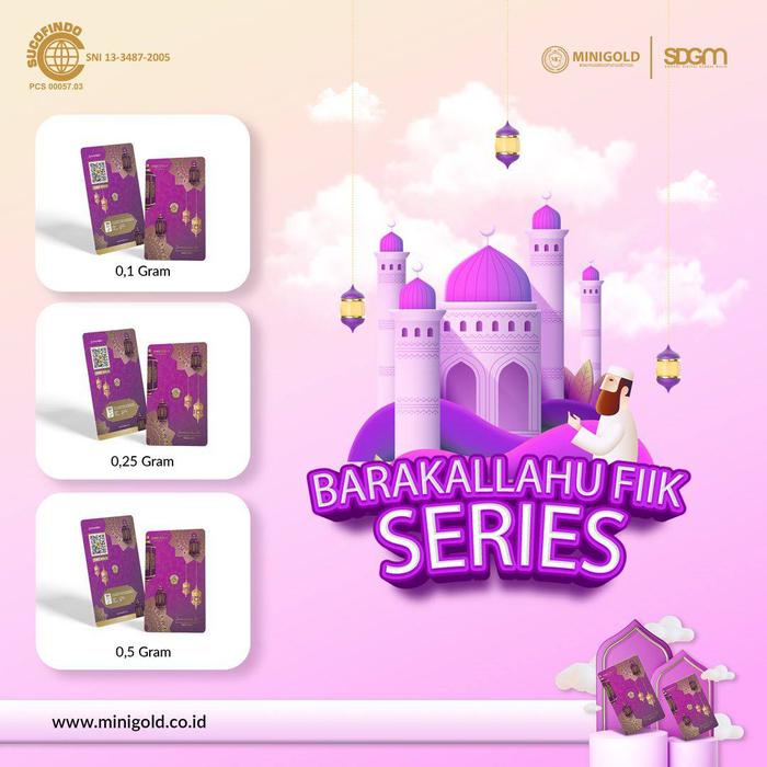 Gambar MiniGold Barakallahu Fiik Ungu Series Logam Mulia Emas 24 Karat - 0,05 dari MiniGold Indonesia undefined 5 Tokopedia