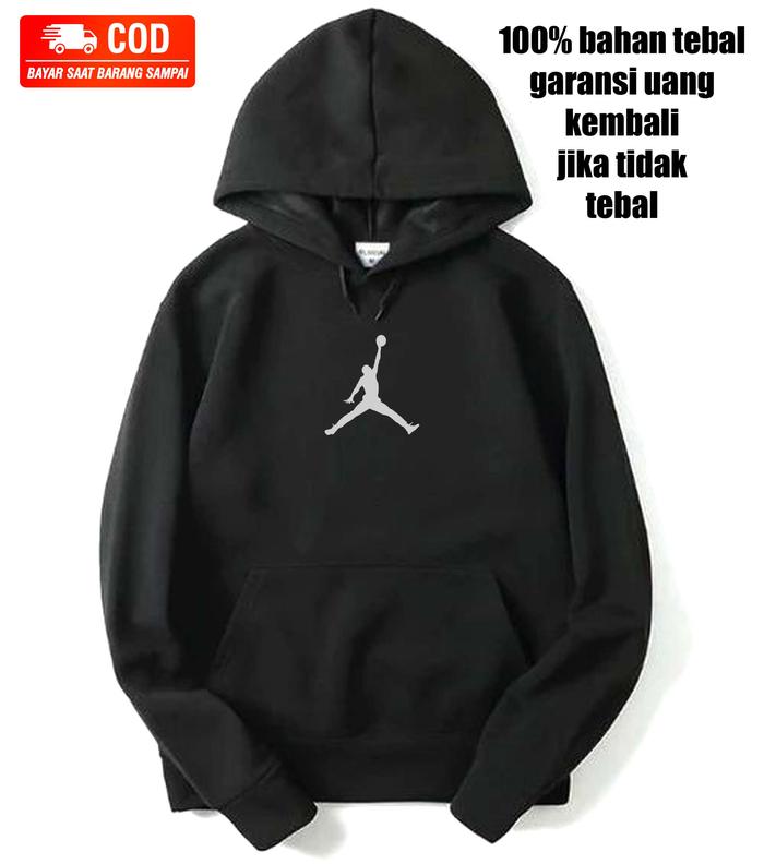 Gambar Sweater Hoodie Pria Wanita100% tebal (jaminan uang kembali jika tipis) - hitam jordan, M dari DUMAKI PROJECT LTD undefined Tokopedia