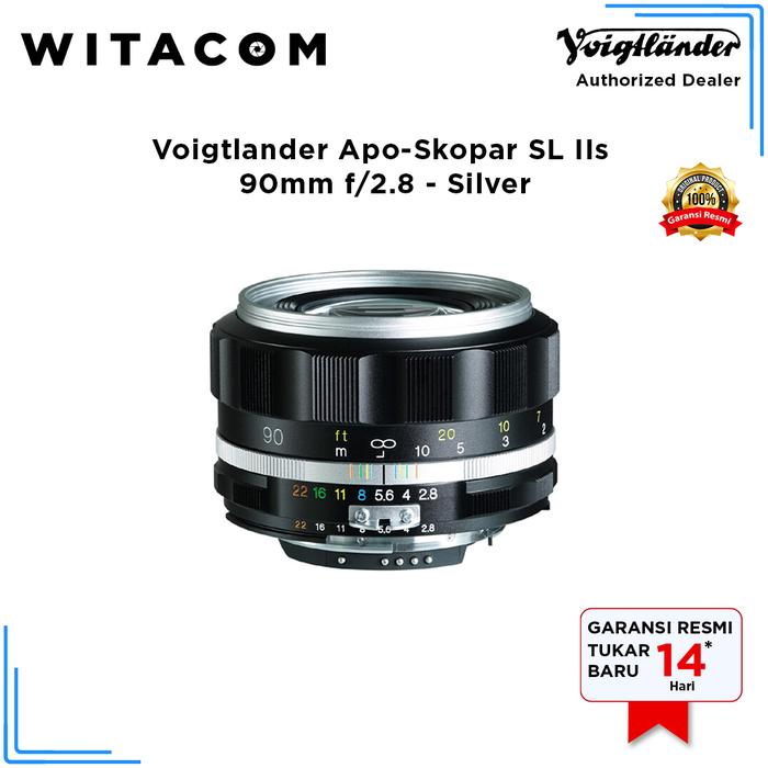 Gambar Voigtlander 90mm f/2.8 Apo-Skopar SL IIs for Nikon Camera - Silver dari Witacom undefined Tokopedia