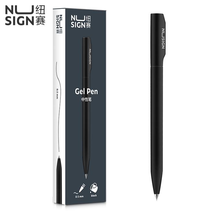 Gambar Nusign Gel Pen / Pulpen Gel Putar 0.5mm Tinta Hitam Bahan ABS NS552 - Abu-abu dari Nusign Indonesia undefined Tokopedia