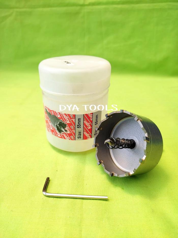 Gambar HOLE SAW TCT KUGEL 55-100 MM - MATA BOR STAINLESS STEEL ORIGINAL - 55mm dari DYA TOOLS undefined Tokopedia