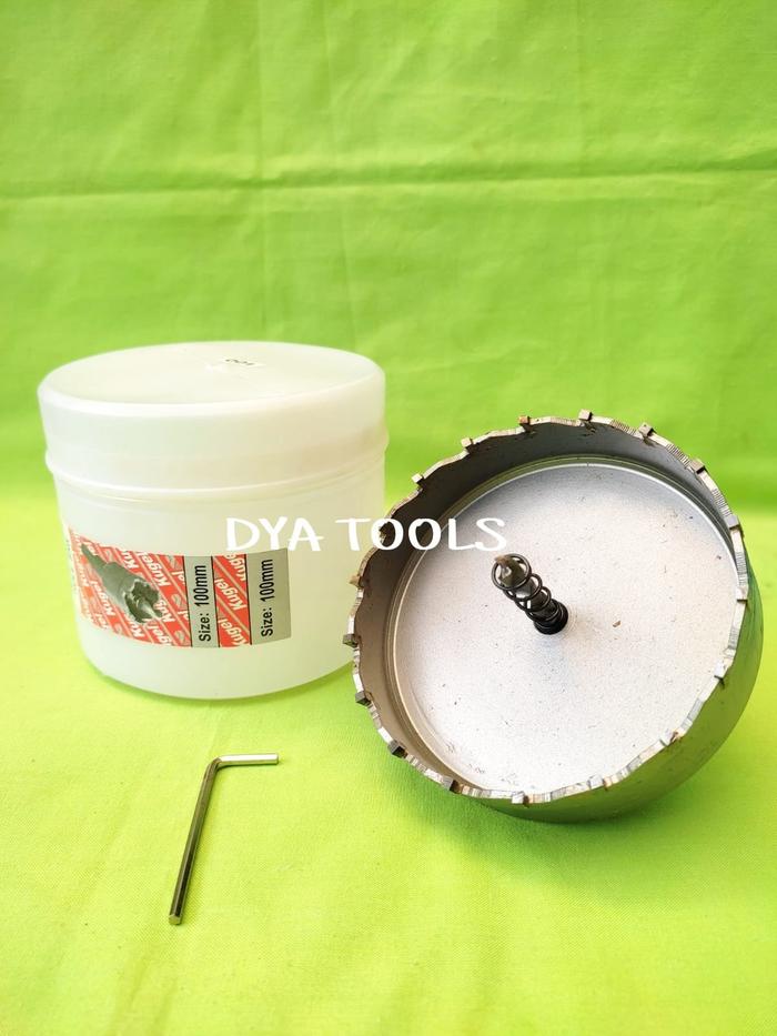 Gambar HOLE SAW TCT KUGEL 55-100 MM - MATA BOR STAINLESS STEEL ORIGINAL - 100mm dari DYA TOOLS undefined Tokopedia