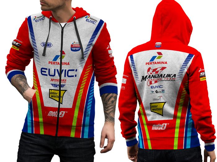 Gambar Jaket Madalika Moto GP / Jaket Pria Tema Mandalika Pertamina FullPrint - ZIPPER = ART 3, XL dari FikaStore undefined Tokopedia