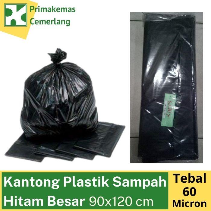 Gambar Kantong Plastik Sampah Besar / Trash Bag HITAM - 90x120 cm dari PRIMAKEMAS CEMERLANG undefined Tokopedia