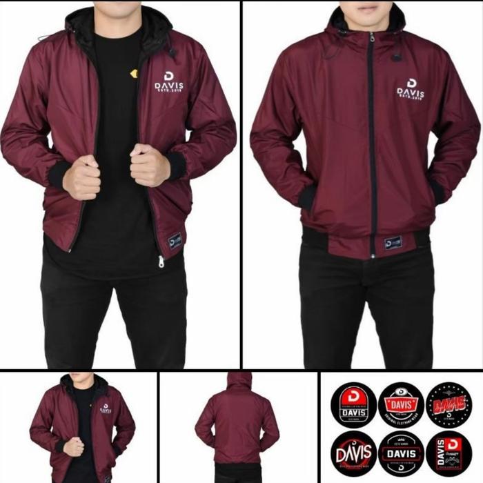Gambar Jaket parasut pria windrunner running original - Maroon, M dari OnD Berkah undefined Tokopedia