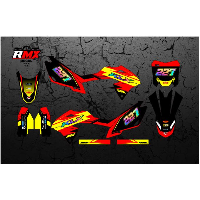 Gambar STIKER KLX 150 BF 2016 FULLBODY (004) STICKER DECAL DEKAL KAWASAKI LX G/SE EXTREME 2017 2018 2019 2020 2021 2022 HITAM MERAH, KUNING, HIJAU, BIRU TUA/MUDA, EMAS/GOLD, PINK/MERAH MUDA, OREN/ORANYE, ABU, PUTIH, TOSCA, IJO STABILO CHROM CROM HOLOGRAM - Merah, Glosy Kilap dari RMXStiker undefined Tokopedia