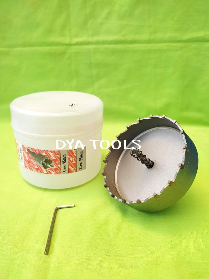Gambar HOLE SAW TCT KUGEL 55-100 MM - MATA BOR STAINLESS STEEL ORIGINAL - 95mm dari DYA TOOLS undefined Tokopedia