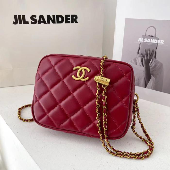 Gambar CHANE£ Mini Camera Case 5809 (BagOnly+FreeDustBag+BubbleWrap) - LambskinRed dari Tassayaofficial undefined Tokopedia