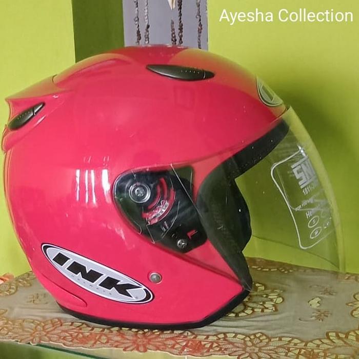 Gambar Helm Centro Polos Pink - Pink Cerah dari AyeshaCollection1 undefined Tokopedia